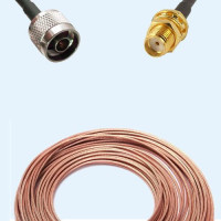 N Male to SMA Bulkhead Female RG316 RF Cable Assembly