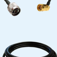 N Male to SMA Male Right Angle LMR240 RF Cable Assembly