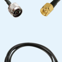 N Male to SMA Male LMR100 RF Cable Assembly