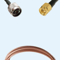 N Male to SMA Male RG316D RF Cable Assembly