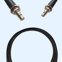 QMA Bulkhead Female to QMA Bulkhead Female RG223 RF Cable Assembly