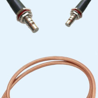 QMA Bulkhead Female to QMA Bulkhead Female RG400 RF Cable Assembly