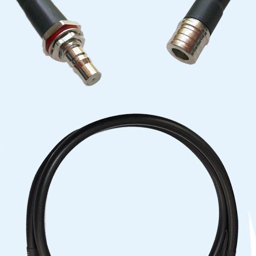 QMA Bulkhead Female to QMA Male LMR200 RF Cable Assembly