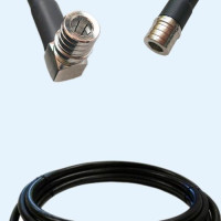 QMA Male Right Angle to QMA Male LMR240 RF Cable Assembly