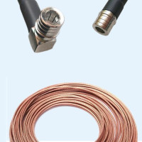 QMA Male Right Angle to QMA Male RG316 RF Cable Assembly