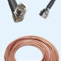 QMA Male Right Angle to QN Male RG316 RF Cable Assembly