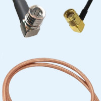 QMA Male Right Angle to RP SMA Male Right Angle RG142 RF RF Cable