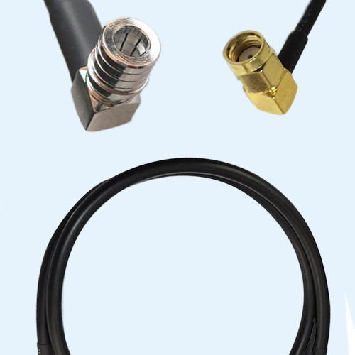 QMA Male Right Angle to RP SMA Male Right Angle RG223 RF RF Cable