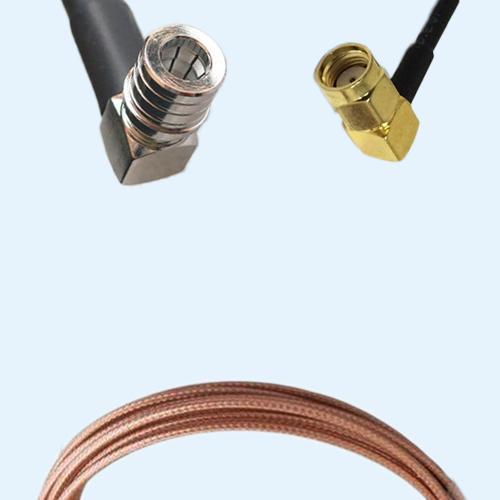QMA Male Right Angle to RP SMA Male Right Angle RG316D RF RF Cable