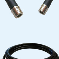 QMA Male to QMA Male LMR240FR RF Cable Assembly