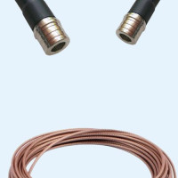 QMA Male to QMA Male RG178 RF Cable Assembly