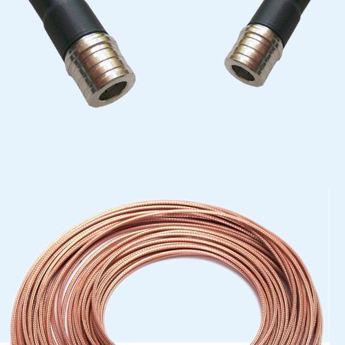 QMA Male to QMA Male RG188 RF Cable Assembly