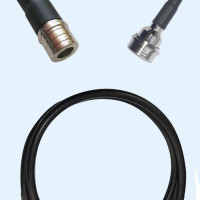 QMA Male to QN Male LMR195 RF Cable Assembly