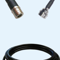 QMA Male to QN Male LMR240 RF Cable Assembly