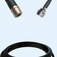 QMA Male to QN Male LMR400 RF Cable Assembly