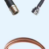 QMA Male to QN Male RG316D RF Cable Assembly