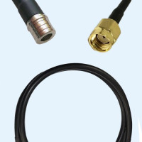 QMA Male to RP SMA Male LMR300 RF Cable Assembly