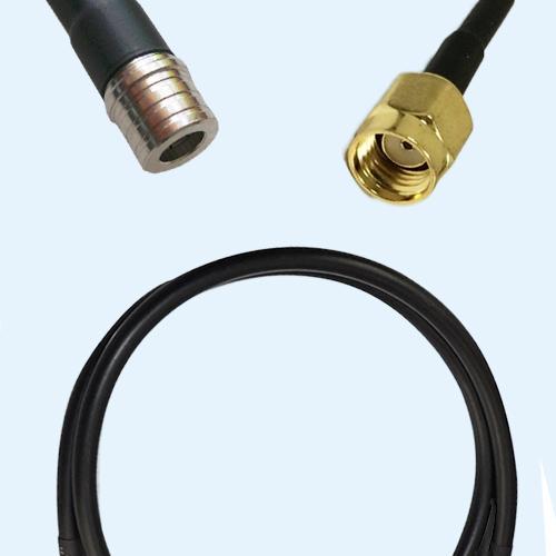 QMA Male to RP SMA Male RG223 RF Cable Assembly