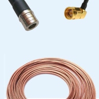 QMA Male to SMA Male Right Angle RG316 RF Cable Assembly