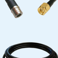 QMA Male to SMA Male LMR240 RF Cable Assembly