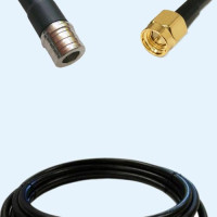 QMA Male to SMA Male LMR400 RF Cable Assembly