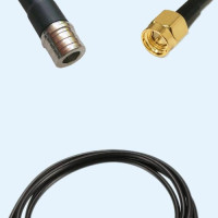 QMA Male to SMA Male RG174 RF Cable Assembly