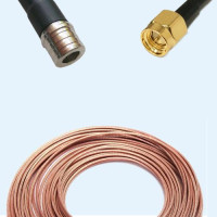 QMA Male to SMA Male RG188 RF Cable Assembly