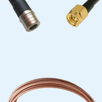 QMA Male to SMA Male RG316D RF Cable Assembly