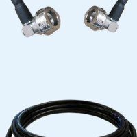 QN Male Right Angle to QN Male Right Angle LMR240 RF Cable Assembly