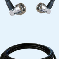 QN Male Right Angle to QN Male Right Angle LMR400 RF Cable Assembly