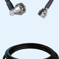 QN Male Right Angle to QN Male LMR240 RF Cable Assembly