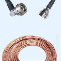 QN Male Right Angle to QN Male RG188 RF Cable Assembly