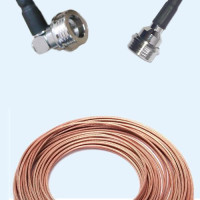 QN Male Right Angle to QN Male RG316 RF Cable Assembly