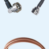 QN Male Right Angle to QN Male RG316D RF Cable Assembly