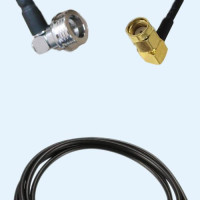 QN Male Right Angle to RP SMA Male Right Angle LMR100 RF RF Cable