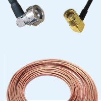 QN Male Right Angle to RP SMA Male Right Angle RG316 RF Cable Assembly