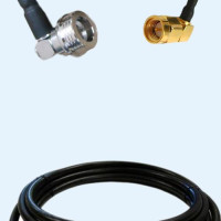 QN Male Right Angle to SMA Male Right Angle LMR240 RF Cable Assembly