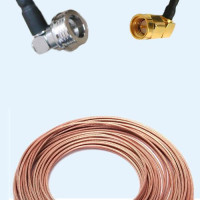 QN Male Right Angle to SMA Male Right Angle RG316 RF Cable Assembly