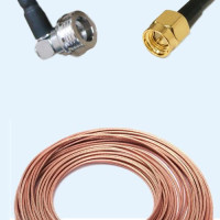 QN Male Right Angle to SMA Male RG316 RF Cable Assembly