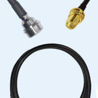 QN Male to RP SMA Bulkhead Female RG223 RF Cable Assembly