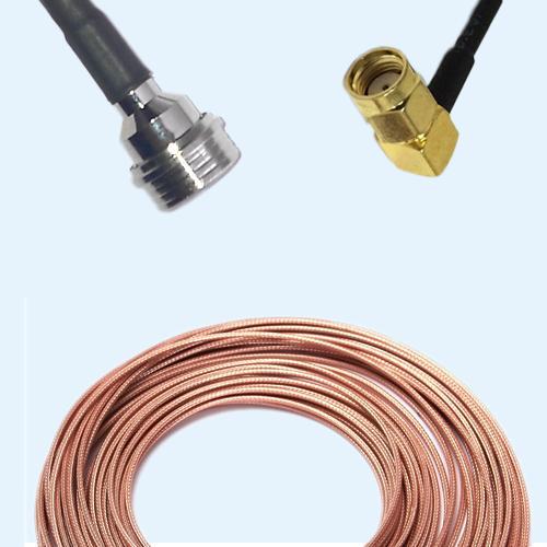 QN Male to RP SMA Male Right Angle RG316 RF Cable Assembly