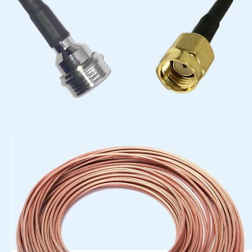 QN Male to RP SMA Male RG316 RF Cable Assembly
