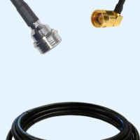 QN Male to SMA Male Right Angle LMR240 RF Cable Assembly