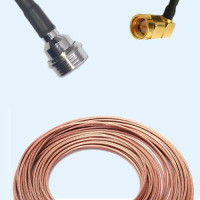QN Male to SMA Male Right Angle RG316 RF Cable Assembly