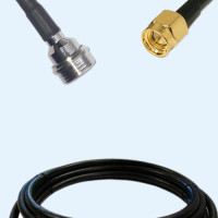 QN Male to SMA Male LMR240 RF Cable Assembly