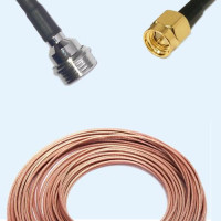 QN Male to SMA Male RG188 RF Cable Assembly