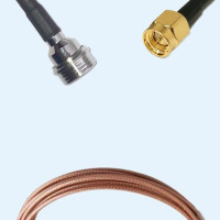 QN Male to SMA Male RG316D RF Cable Assembly
