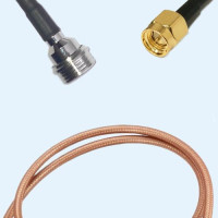 QN Male to SMA Male RG400 RF Cable Assembly
