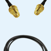 RP SMA Bulkhead Female to RP SMA Bulkhead Female LMR100 RF RF Cable