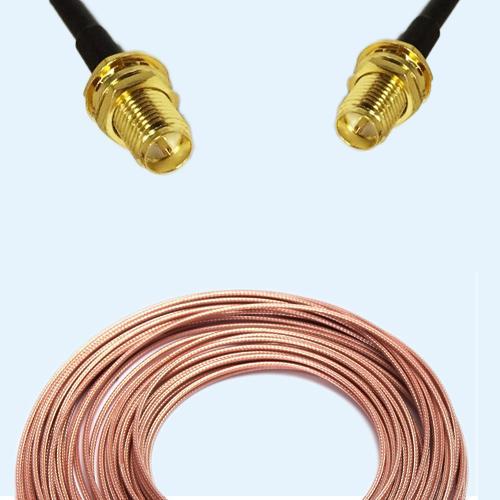 RP SMA Bulkhead Female to RP SMA Bulkhead Female RG188 RF RF Cable